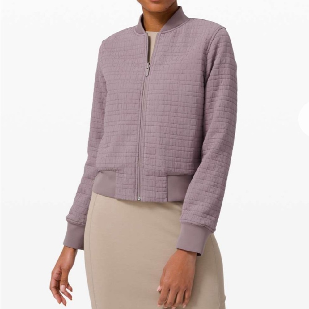 Lululemon Reversible Serene Travels Bomber Jacket, Sz 4